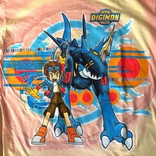 Digimon Vintage T-Shirt L-10/12 Usa Men S JPN Limited Edition Animation Rare Mod