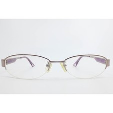 Emporio Armani EA 1086/J UX5 Purple Silver Oval Semi Rimless Eyeglasses Italy