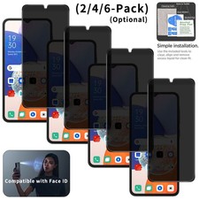 2/4/6 Pack Privacy For Samsung Galaxy A14 5G/4G Screen Protector Tempered Glass