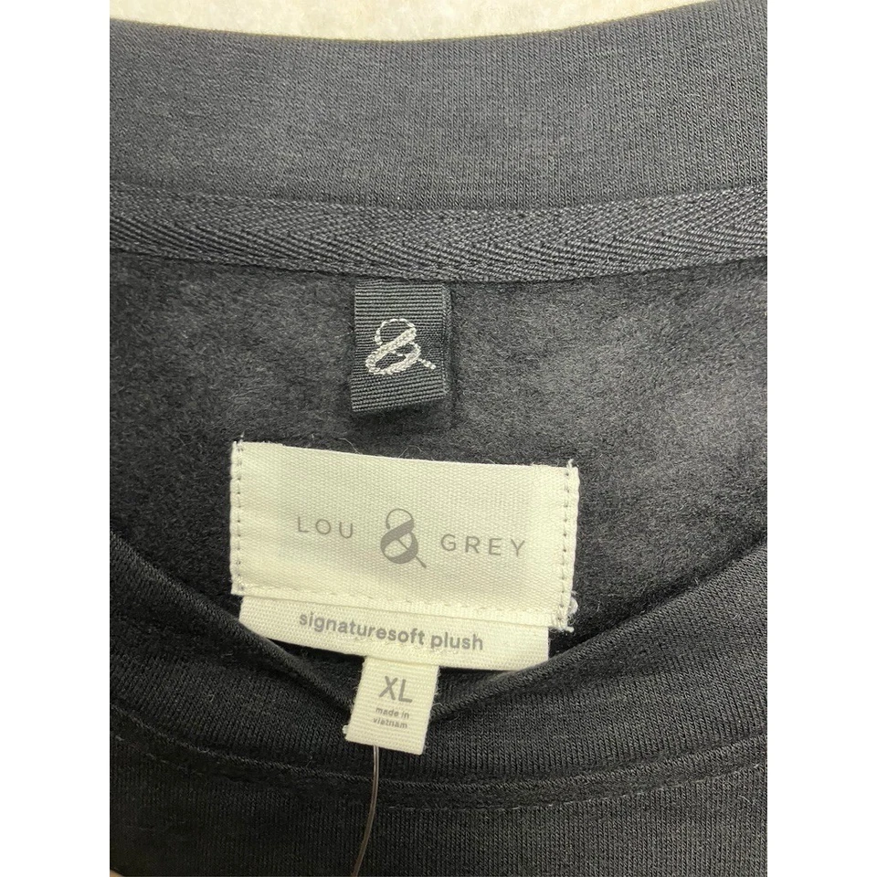 Sudadera Lou & Grey Negra Signaturesoft Felpa Cuello Redondo XL Nueva Acogedora Suave Foto 2 de 4