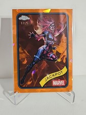 💥2025 Topps Chrome Marvel Sapphire - JACKPOT #81 Orange Ice Refractor /25