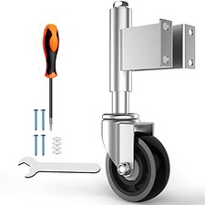Spring Loaded Gate Casters 5  Heavy Duty Gate Caster Wheels with Hardware 400