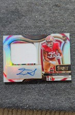 2024 Panini Selec Jumbo Rookie Signature Swatches Isaac Guerendo White Prizm/75 