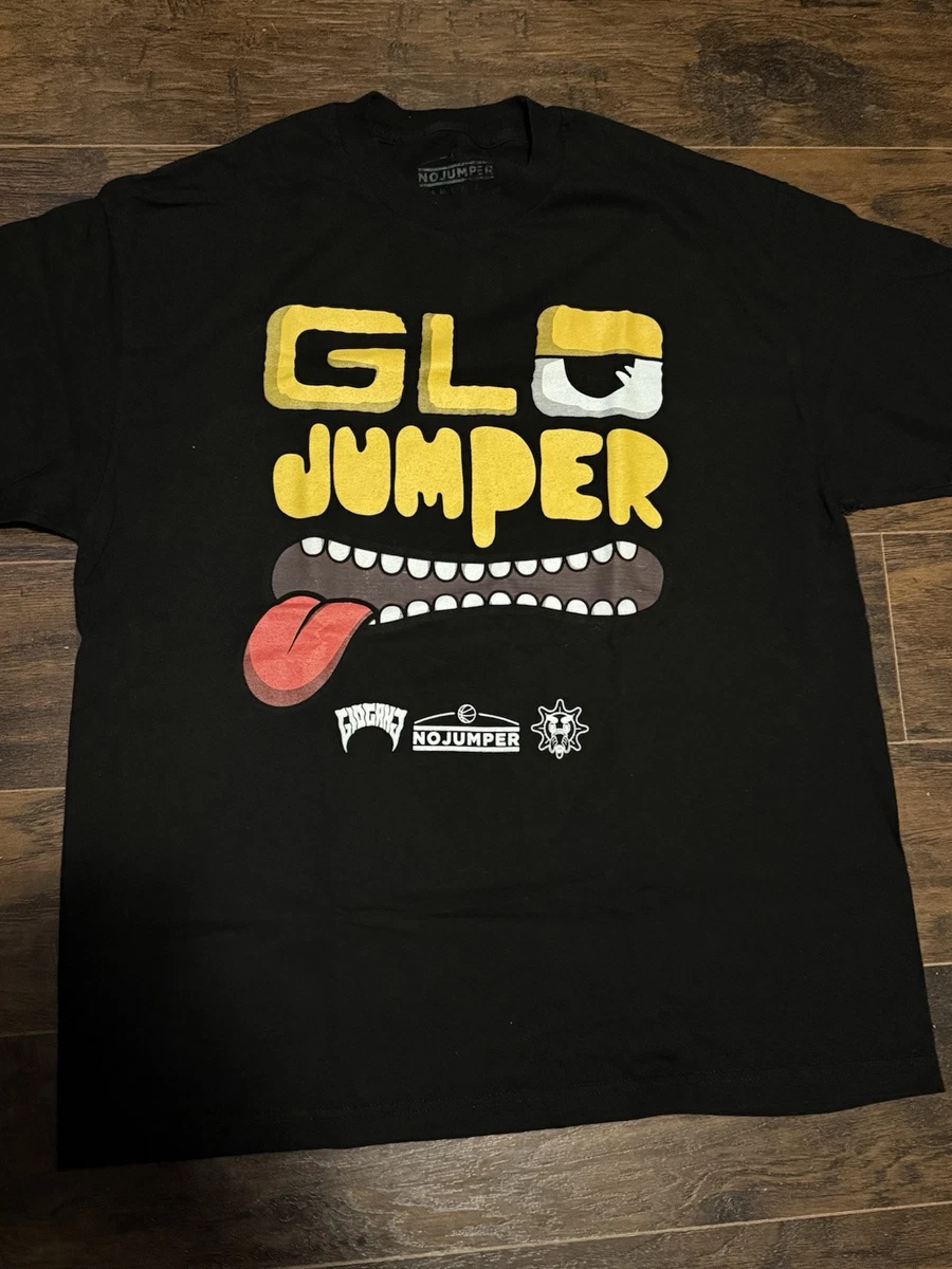 Glory Boyz Glo Gang x No Jumper T-Shirt Size XL Black Chief Keef