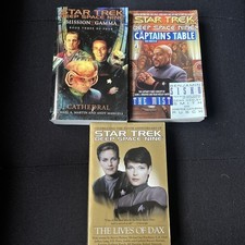 3 Star Trek Books: The Lives Of Dax / Captains Table The Mist / Cathedral