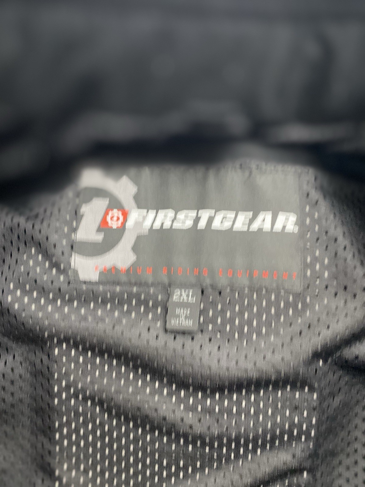 first gear kilimanjaro motorcycle jacket Padded Sheltex Black Gray Mens 2XL B20