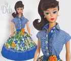 Garden Walk  Dress 4 Repro Vintage Silkstone Barbie Doll Clothes Fashions