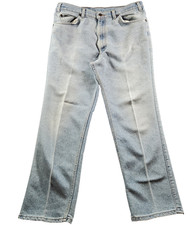 VINTAGE Levi's 80s 90s Light Wash Jeans Faded/ Distressed Made In USA Size 36x28