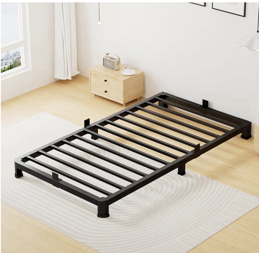 4 Inch Low Profile Metal Platform Heavy Duty Black