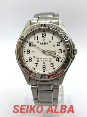 Seiko Alba V501-0Fg0 Analog Quartz Men Watch Vintage