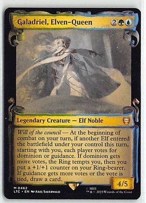 MTG Lord of the Rings Non Foil Mythic Showcase #462 MP Galadriel, Elven-Queen