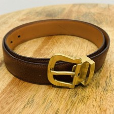 Vintage 90 s Salvatore Ferragamo vara ribbon belt Brown Italy Unisex 32 -36