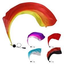 Poi Thrown Balls Womens Belly Dance Silk Veil Poi Stage Costumes Dance Silk Veil