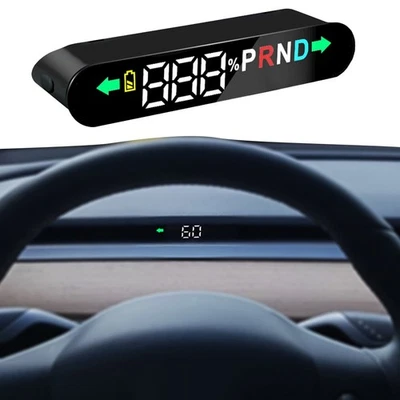 CAR Head-up Tachometer Panel Display Für Modell 3 Modell Y 12V Auto GPS - Bild 1 von 4
