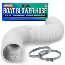 Boat Blower Hose, 3 Inch Marine Exhaust Hose, 10 Ft Flexible PVC Duct