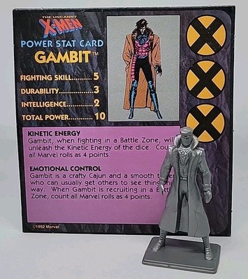 GAMBIT Uncanny X-Men Adventure 1994 Replacement Piece W/ CARD SUPERHERO HERO