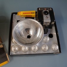 Vintage Kodak Brownie Hawkeye Flash Outfit Box Camera Kit 620 Film Manual Untest