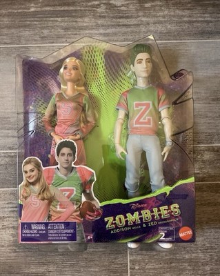 Mattel Disney Zombies Addison Wells & Zed Necrodopolis Fashion Doll Set
