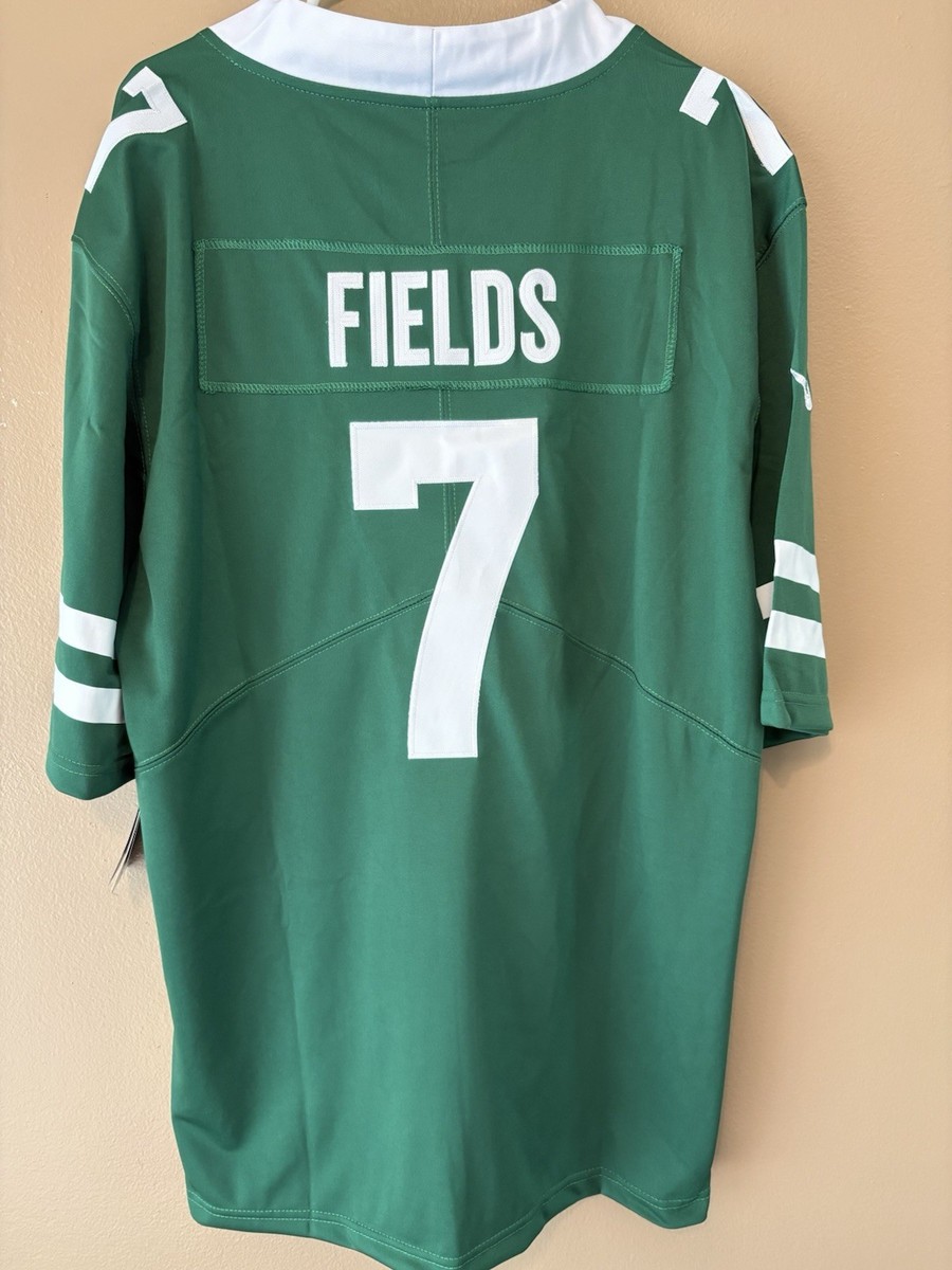 Justin Fields Jersey N Y Jets Stitched Adult Large Green Next