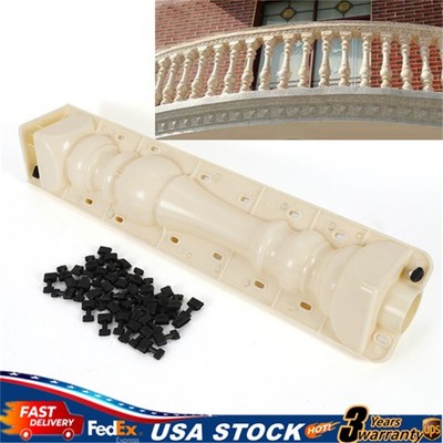 1Set Roman Column Balcony Garden Pool Fence Cement Railing Plaster Concrete Mold