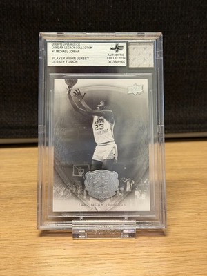 2009-10 Upper Deck Jordan Legacy #1 Michael Jordan Player Worn Jersey Fusion