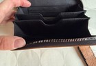 Pour La Victoire Cognac Cowhide Leather Wristlet Wallet Zip Around 4" X 6" — photo 5