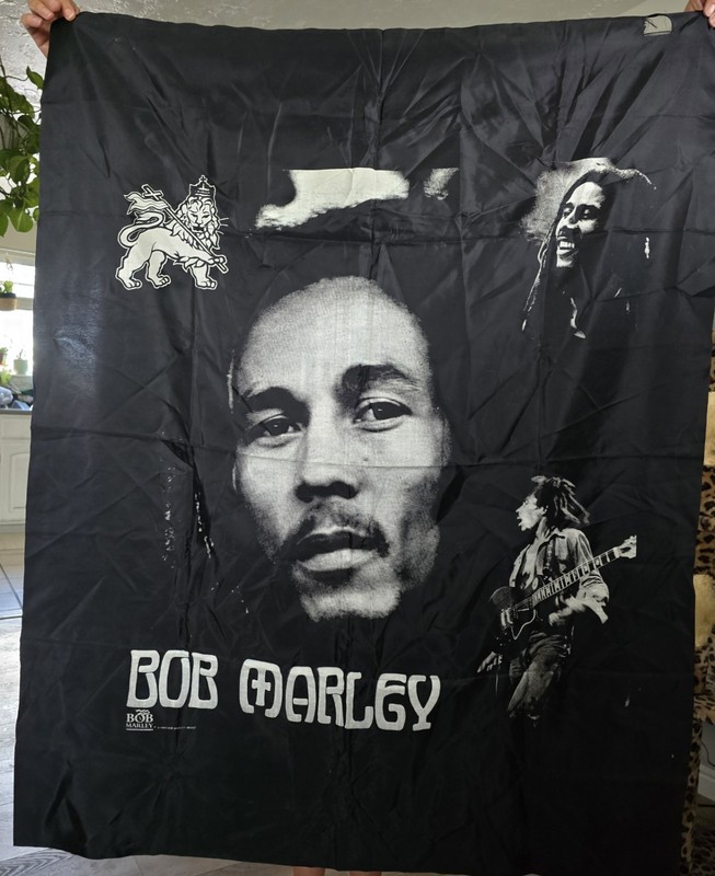 Bob Marley Vintage Banner No Other Auctions Alike On Ebay 34" X 44" 30 Years Old