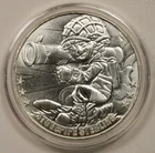 Stovepipe Sterling Soldier Bullion .999 Silver Round 1 Ounce 1 oz