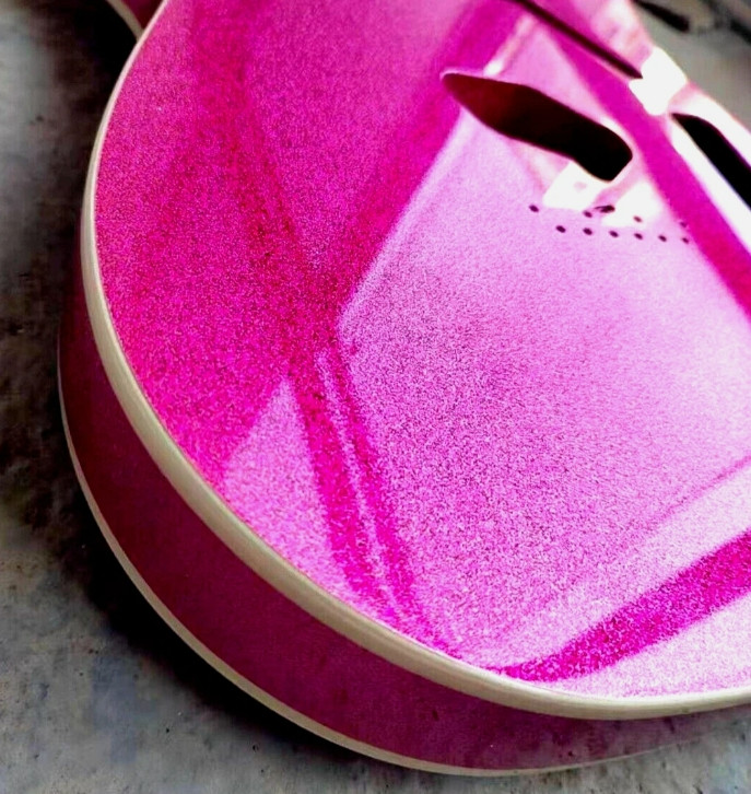 Corpo chitarra elettrica TL metallo grande particella rosa