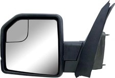 Driver Left Power Glass Manual Fold Mirror For 2015-2020 Ford F-150 No Heat Sign