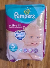 2014 Pampers Active Fit UNICEF diapers 20 nappies No5 11-25 kgs/24-55lbs NOS