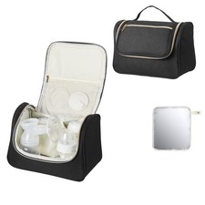Uimoso Breast Pump Bag with 5 Compartments and Waterproof Changing Mat
