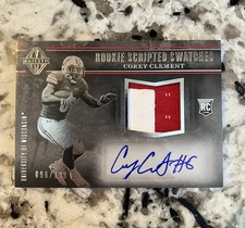 2017 Panini Majestic Corey Clement Rookie Patch Auto /199 Wisconsin Badgers