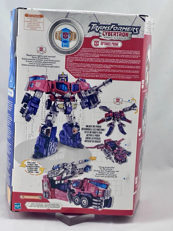 Optimus Prime Cybertron Rid Leader Class Transformers 2005 Raro Euro Caja Hasbro - Imagen 4 de 4