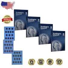 Washington Quarter Coin Folders 1932-1998 4 Volume Collector Set