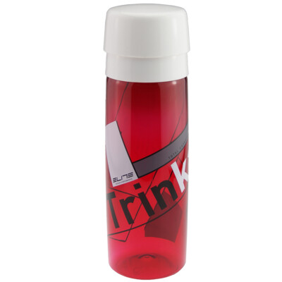 Fahrrad Trinkflasche ELITE Trinka 700 ml rot - weiß für Fahrrad Halterung