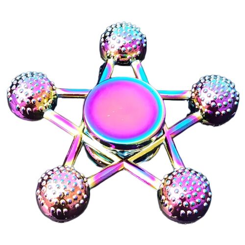Regenbogen Fidget Metall Spinner Erwachsene Linderung Kompression Mini sensorisches Spielzeug Kinder Geschenk - Bild 9 von 26