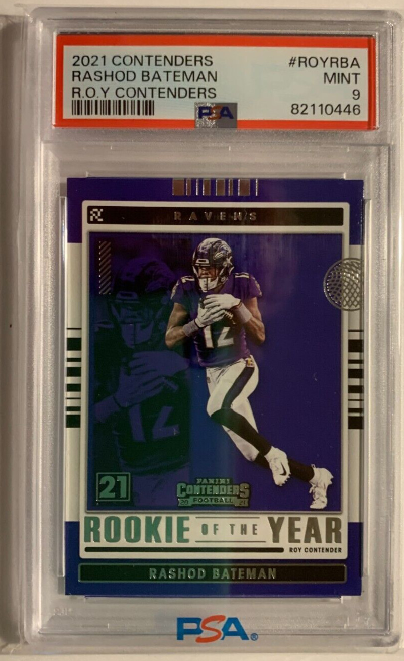 Rashod Bateman Panini Contenders Rookie of the Year Contenders #ROYRBA Base