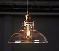 Feven Vintage Lighting Industrial Style Edison 1 Light Glass Shade Ceiling... Feven Vintage Lighting Industrial Style Edison 1 Light Glass Shade Ceiling...