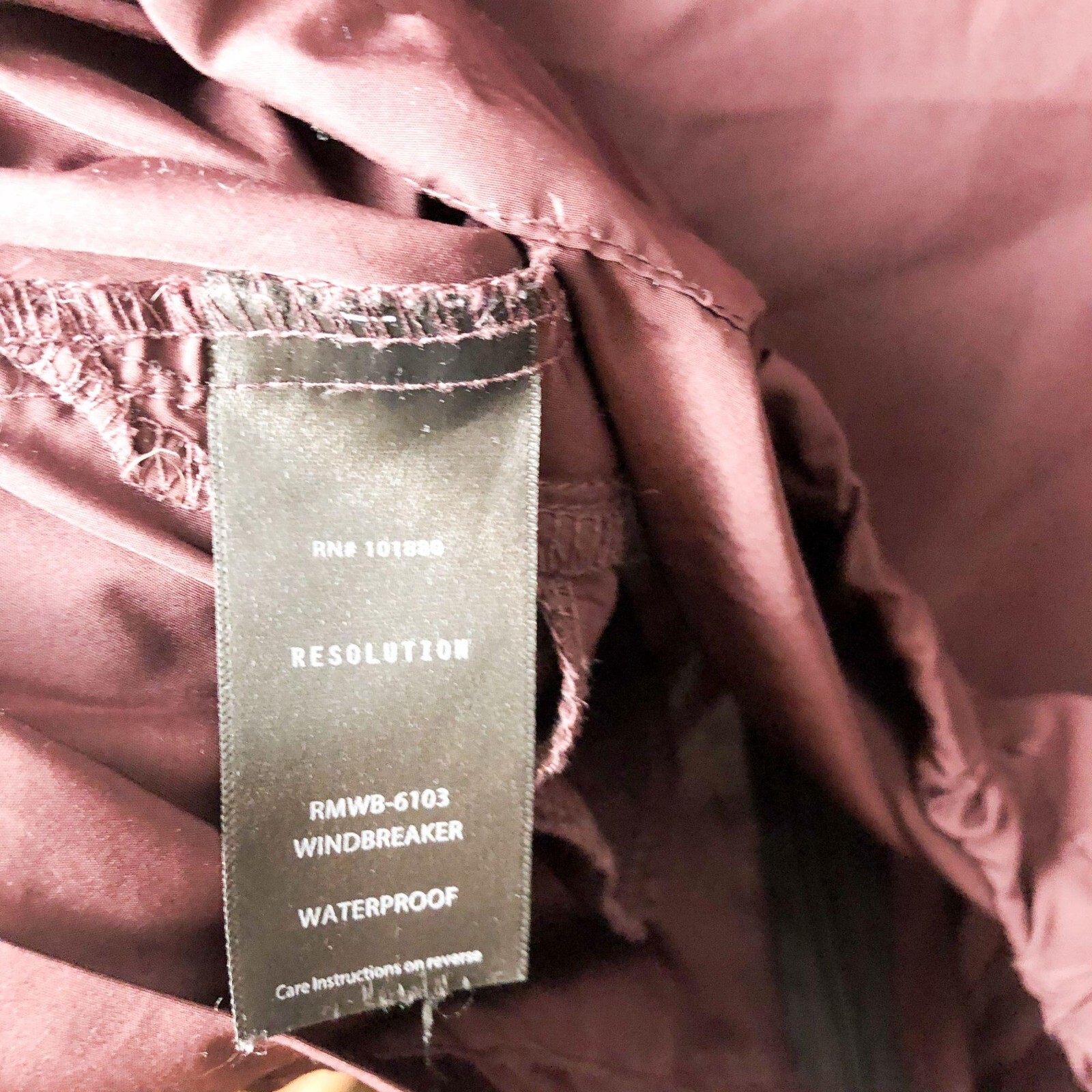 Resolution Full Zip Maroon Windbreaker - image 7