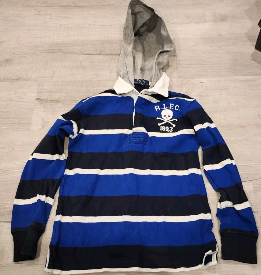 Felpa con cappuccio Polo Ralph Lauren ragazzo Big Pony Rugby taglia small (8)