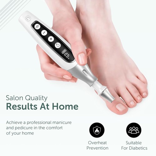 Professional 10-Speed Electric Nail Care Set with LED Display for Home Use - Picture 7 of 9