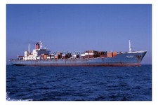 SL0347 - Japanese Containership - Alaska Maru - photograph 6x4