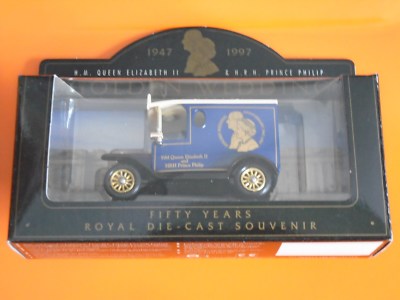 Lledo - Queens 50th Golden Wedding Anniversary Diecast Model - Model T Ford Van