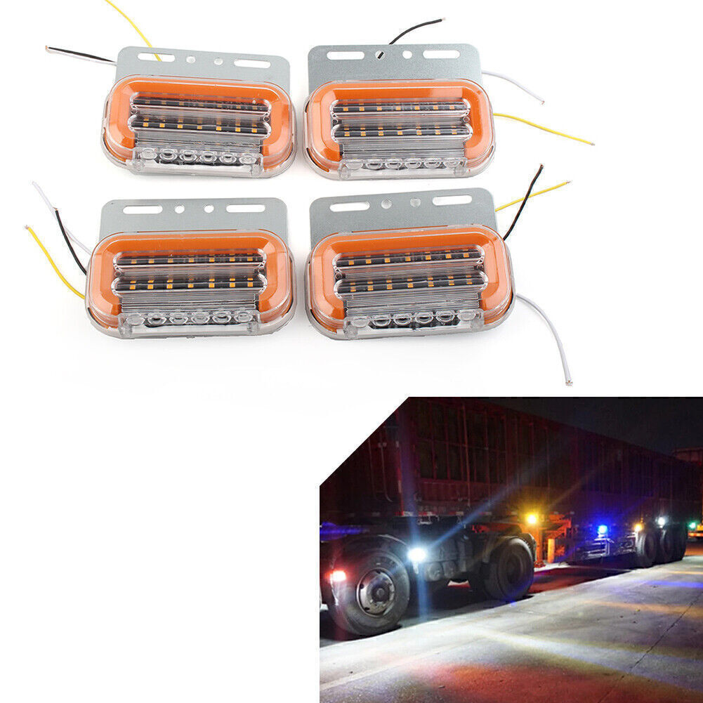 LED Side Marker Light External Signal Indicator Lamp For Truck Trailer Lorry Car