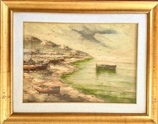 quadro olio su tela Marina di