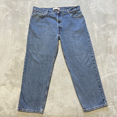 Levis 550 Jeans Mens 42X30 Blue Relaxed Straight American Workwear Denim
