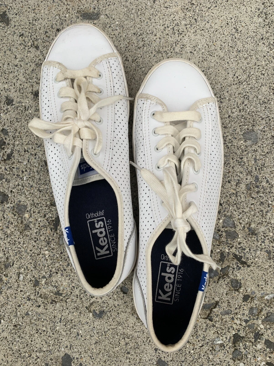 Keds perforated leather sneakers sale