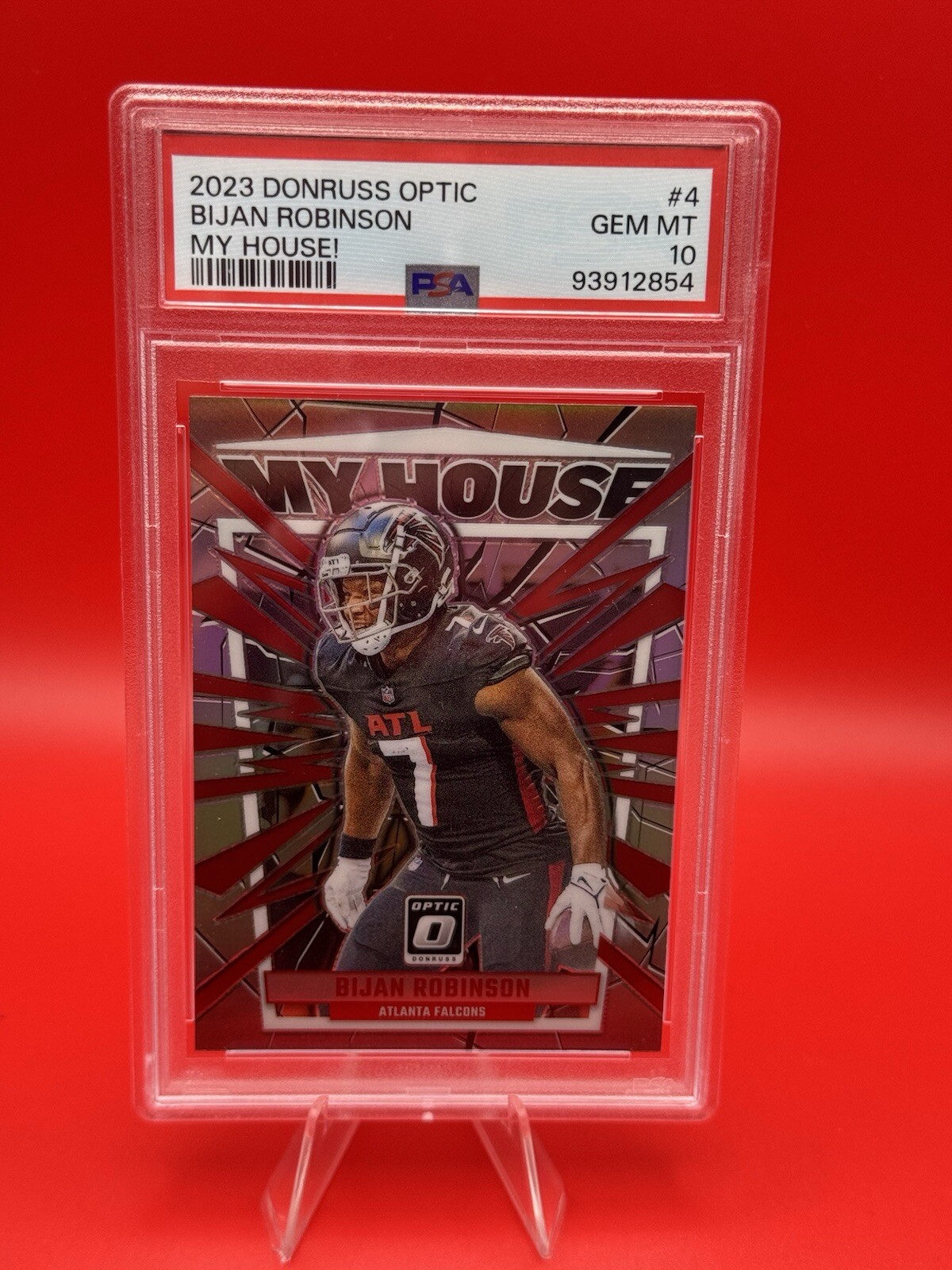 BIJAN ROBINSON 2023 Panini Donruss Optic - My House #4 PSA 10 GEM MT