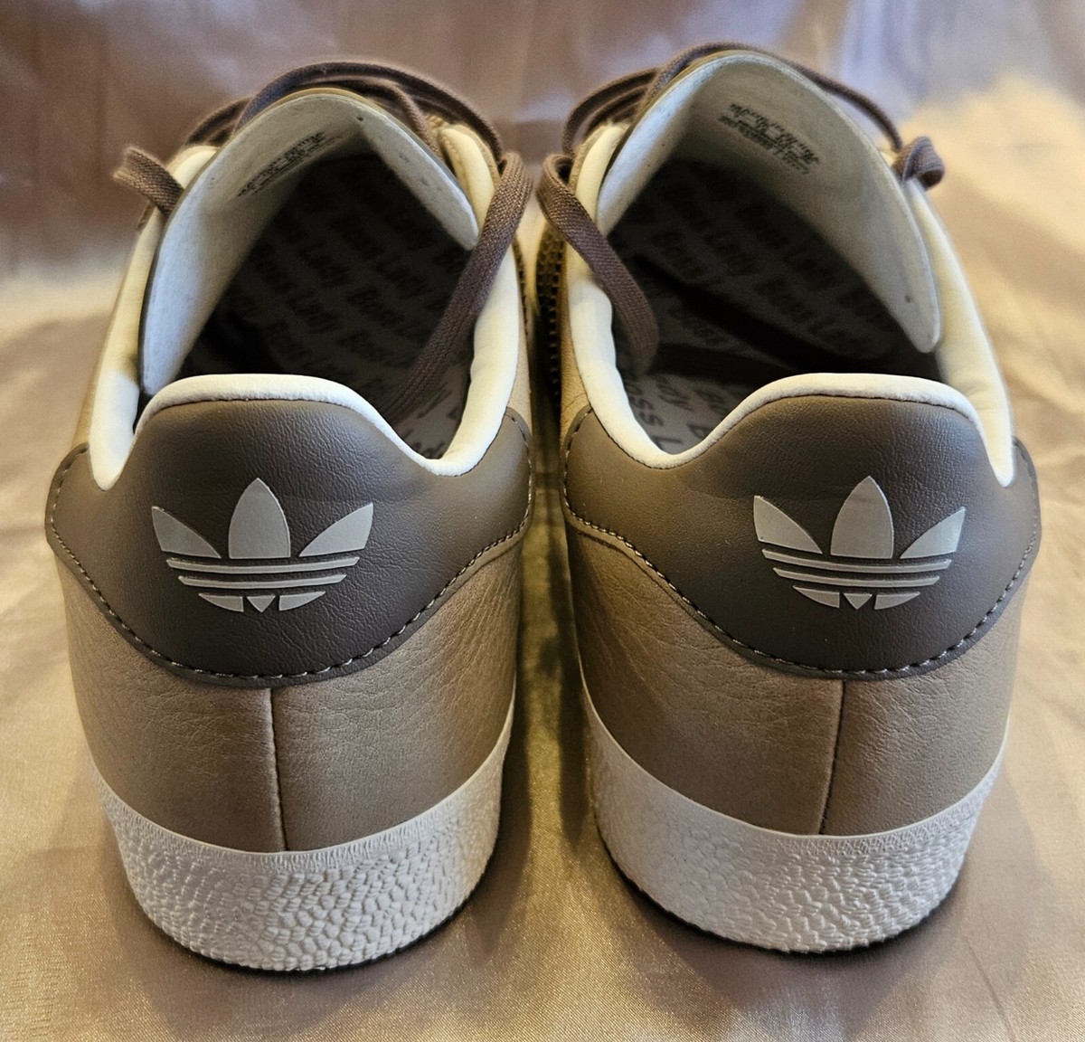MI ADIDAS ORIGINALS CUSTOM GAZELLE SNEAKERS BLANCH BROWN WOMENS 9 | eBay